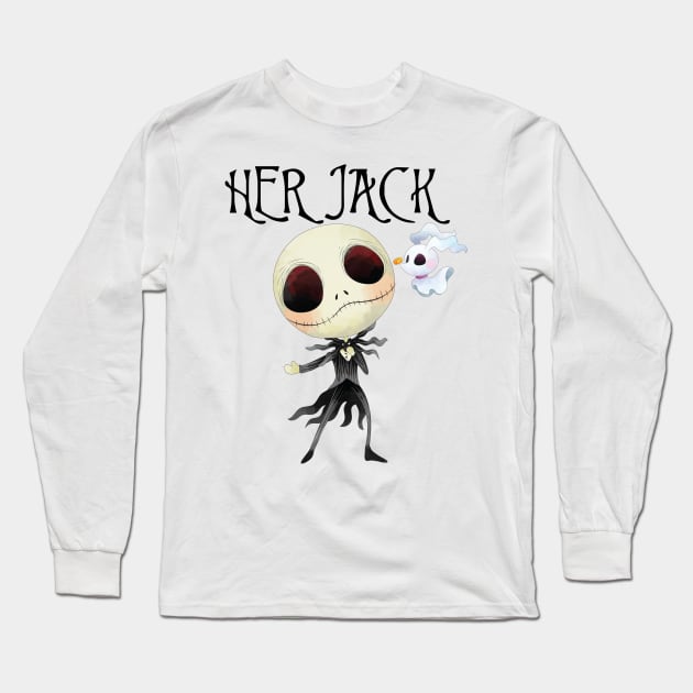 HER JACK Long Sleeve T-Shirt by WalkingMombieDesign